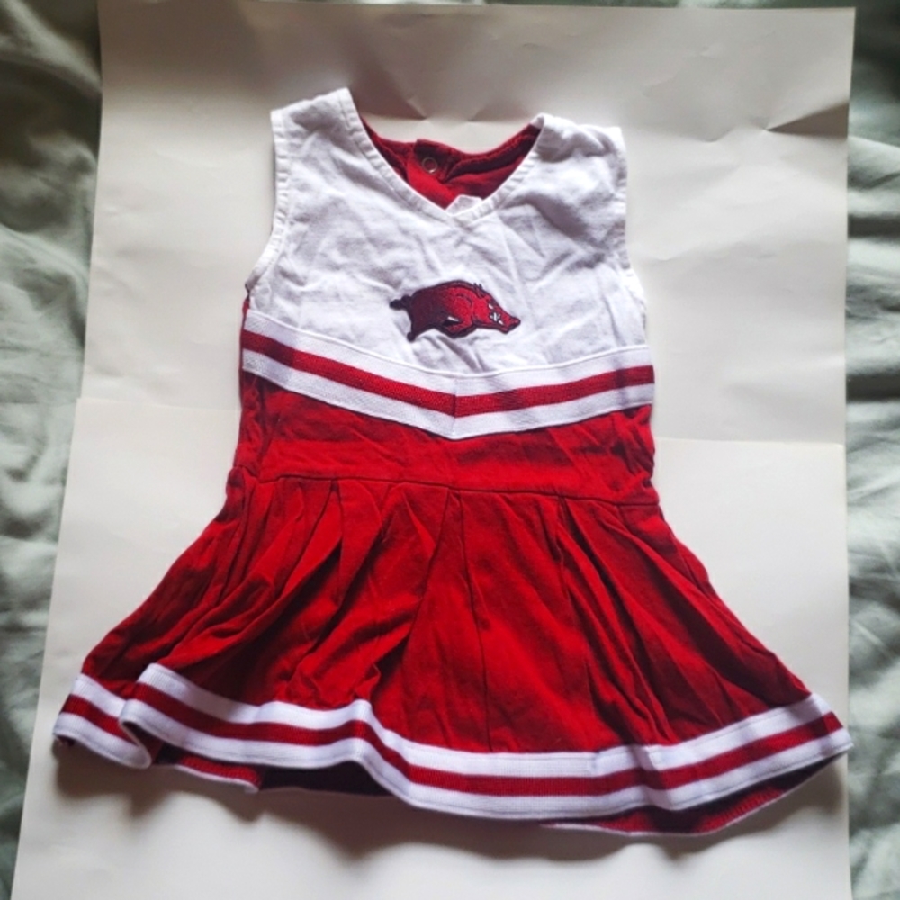 Razorback cheerleading suit